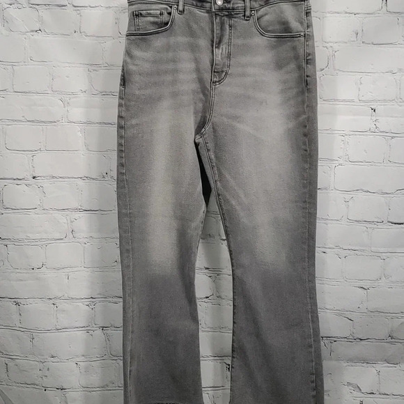 LOFT Denim - Loft Womens Grey High Waist Kick Crop Jeans Size 31/12